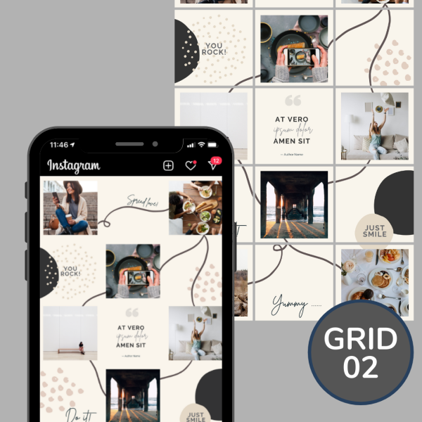 Instagram Puzzle Grids | Canva Vorlagen | 3er Pack Im Angebot – Bild 3