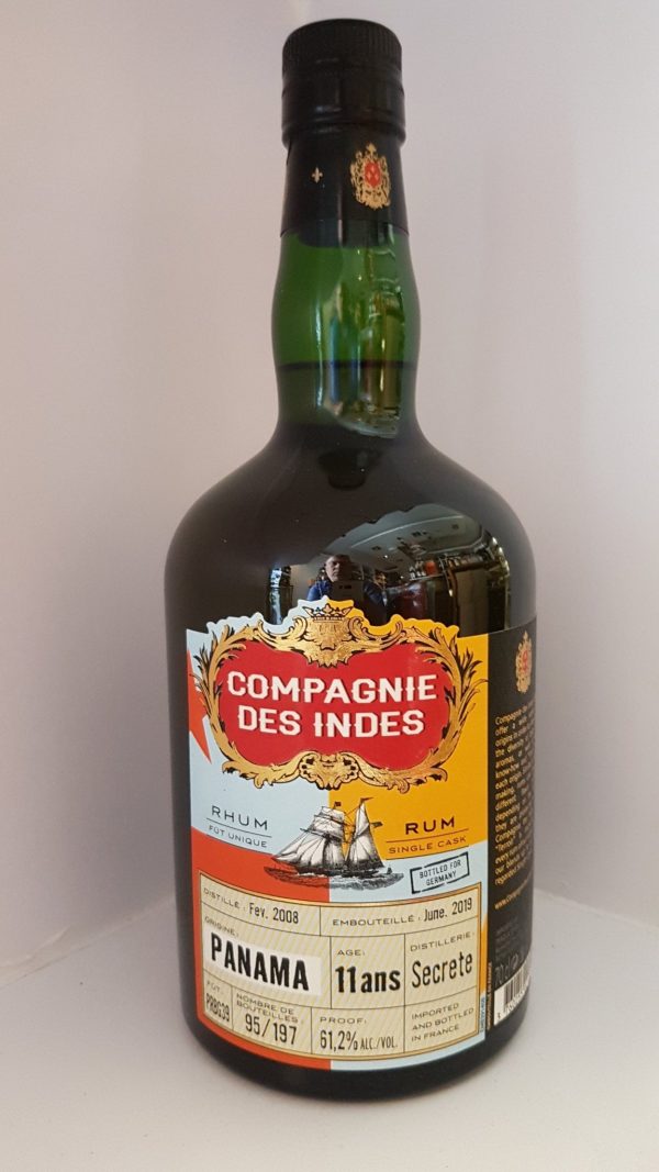 Compagnie des Indes Panama 2008 2019 11 0,7l 61,2 %vol. cdi Rhum Rum Fassabfüllung Sonderedition limitiert auf ein Fass Angebot
