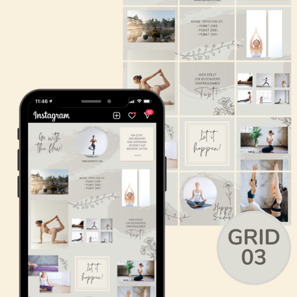 Instagram Puzzle Grids | Canva Vorlagen | 3er Pack Im Angebot – Bild 4