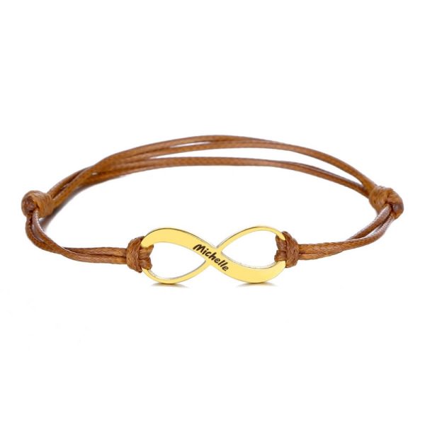 Infinity Armband mit Unendlichkeitszeichen und Gravur Rabatt – Bild 4