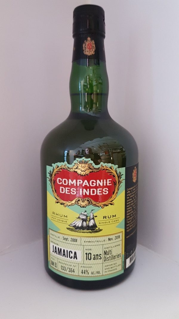 Compagnie des Indes Jamaica 2008 2018 Multidestillers 10y 0,7l 44 % vol. Rhum Rum Fassabfüllung Sonderedition limitiert auf ein Fass Verkauf – Bild 3