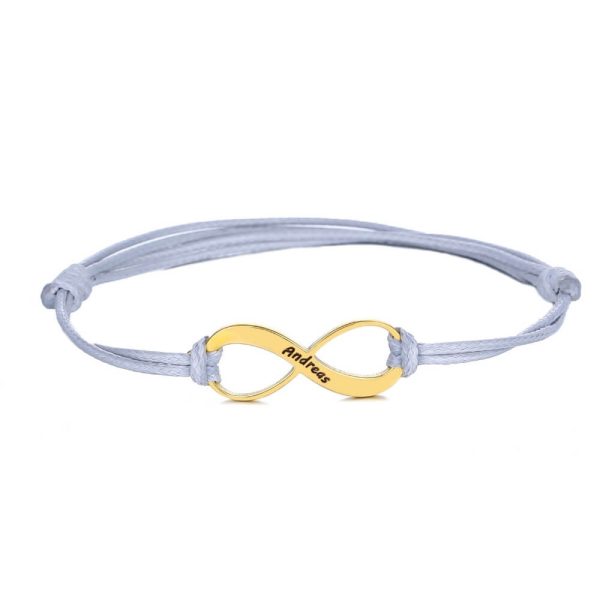 Infinity Armband mit Unendlichkeitszeichen und Gravur Rabatt – Bild 5