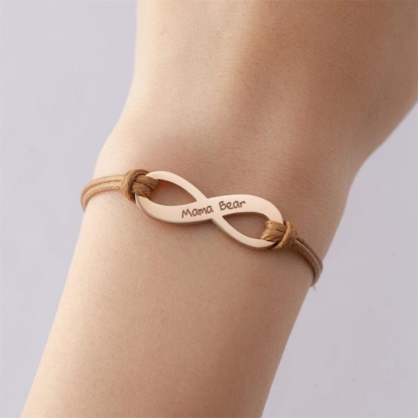 Infinity Armband mit Unendlichkeitszeichen und Gravur Rabatt – Bild 3