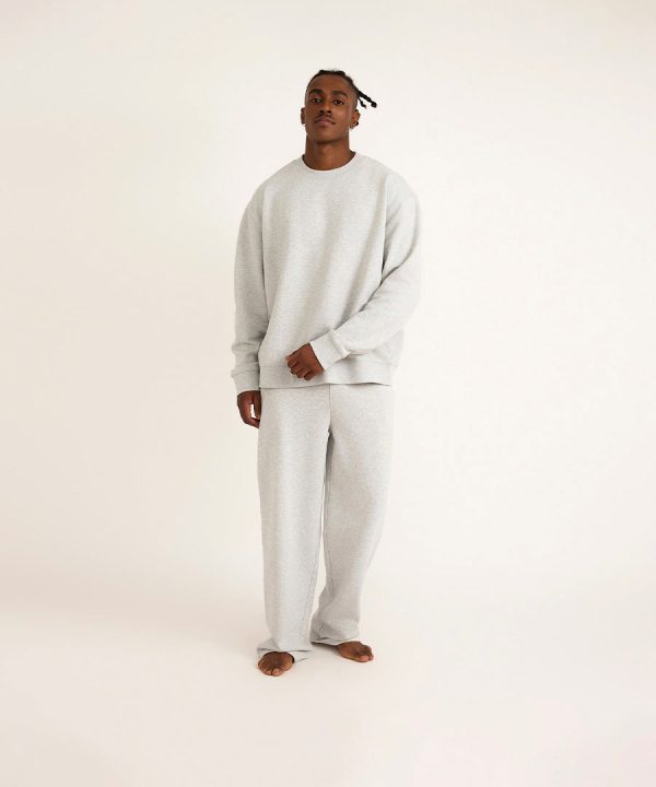 Weekend Straight Leg Joggers Misty Grey Melange Im Angebot