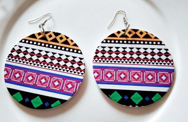 Afrika inspirierte Ohrringe | Pink Tribal Rabatt – Bild 2
