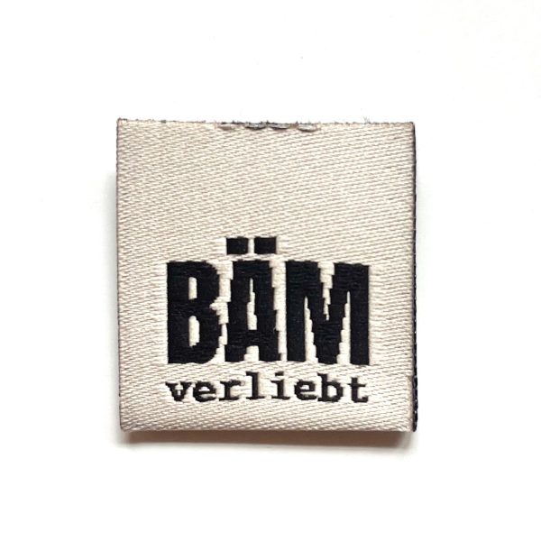 Weblabel „BÄM verliebt“ - Beige - 3 Stück Verkauf