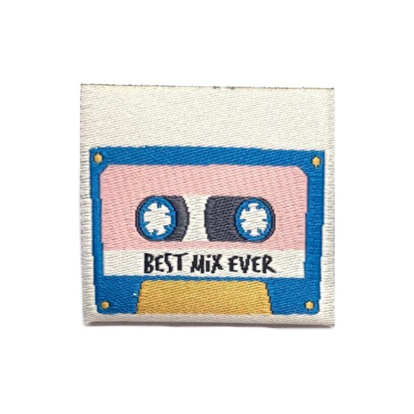 Weblabel „Mixtape - Best Mix Ever - Retrofarben - 3 Stück Online-Verkauf