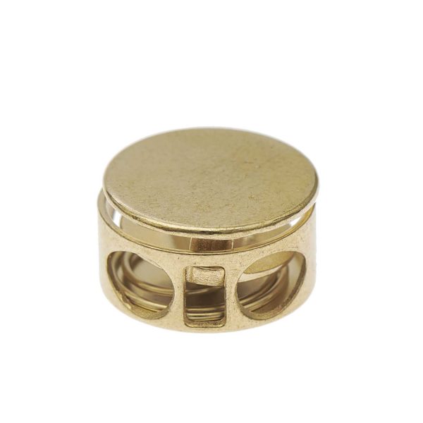 2 Loch-Kordelstopper - 6 Stück - Metall Gold Angebot