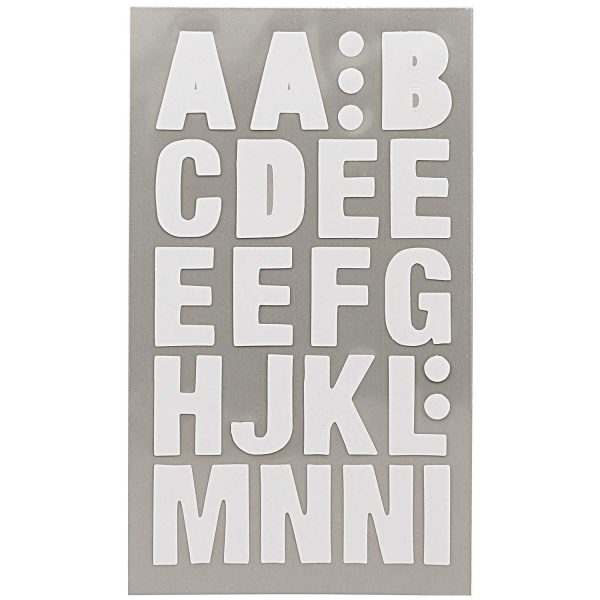 Buchstaben Sticker ABC - weiß Zu verkaufen