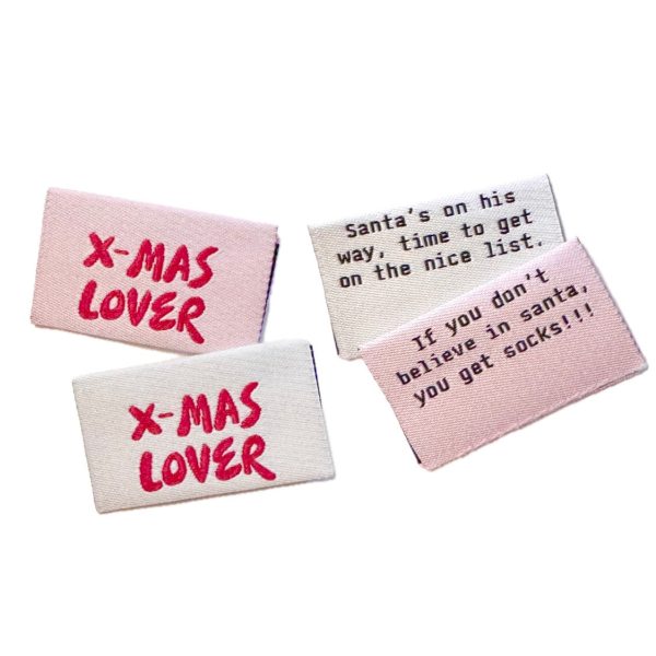X-Mas Lover Webetiketten - 2 Stück Online