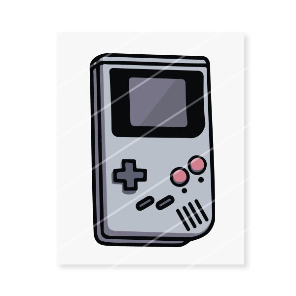 Bügelbild  Game on  rote Knöpfe Online-Schn?ppchen