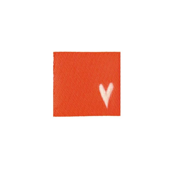 Weblabel Herzchen - Neonorange - 3 Stück Jetzt online
