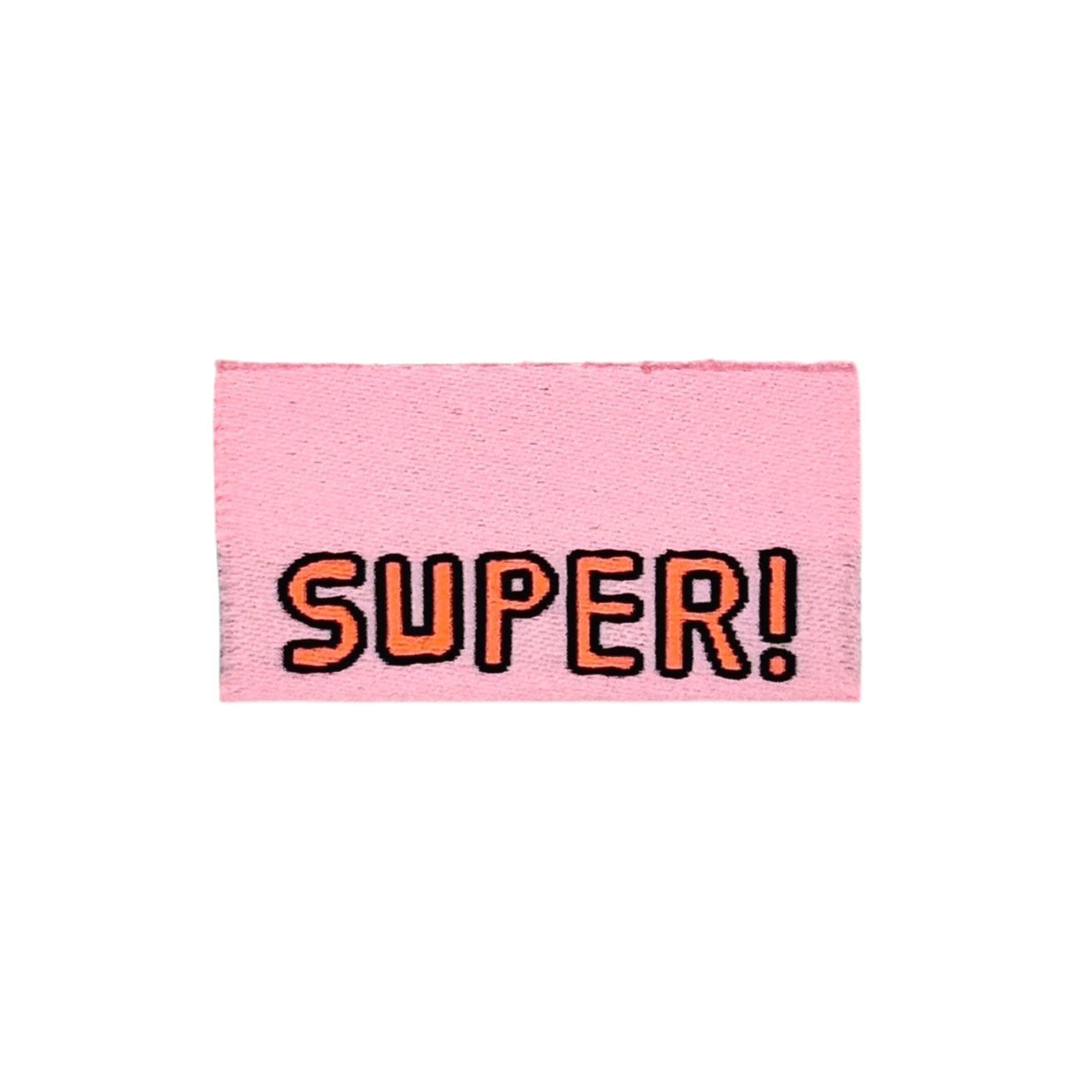 Weblabel  Super – Rosa Neonorange – 3 Stück Mode