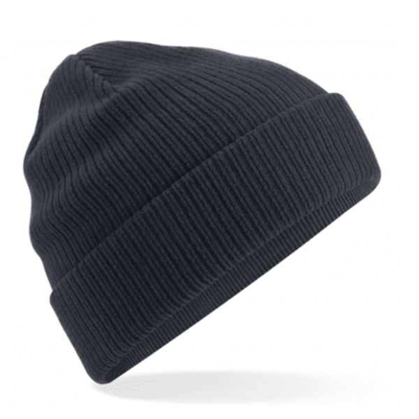 Bio-Baumwoll Strickbeanie Anthrazit Online-Verkauf