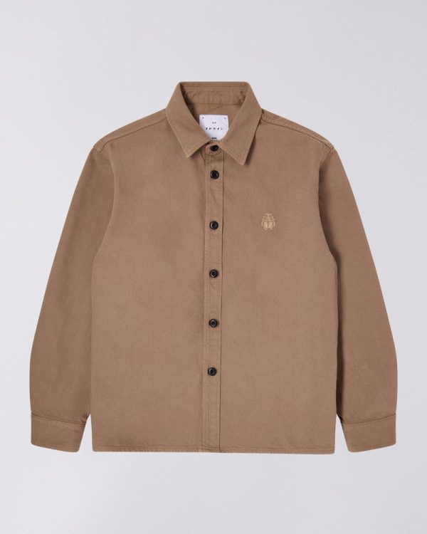Sebastian Shirt Ls - Shitake Schn?ppchen