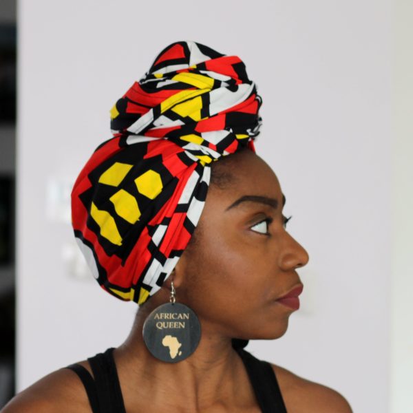 Afrikanisches Rote Samakaka Kopftuch - Angolese Samacaca Headwrap Jetzt online