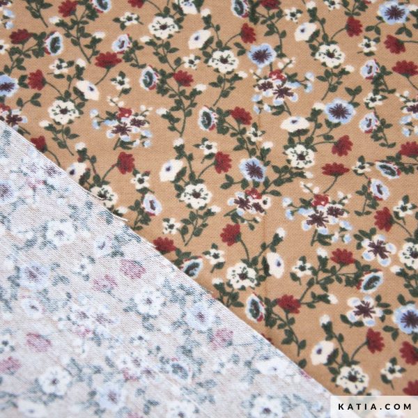 0,5 m Flanell Blumen Online – Bild 3
