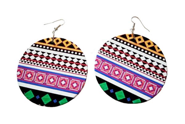 Afrika inspirierte Ohrringe | Pink Tribal Rabatt