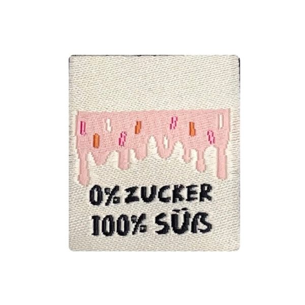 Weblabel  0% Zucker 100% süß  - Creme - 3 Stück Online