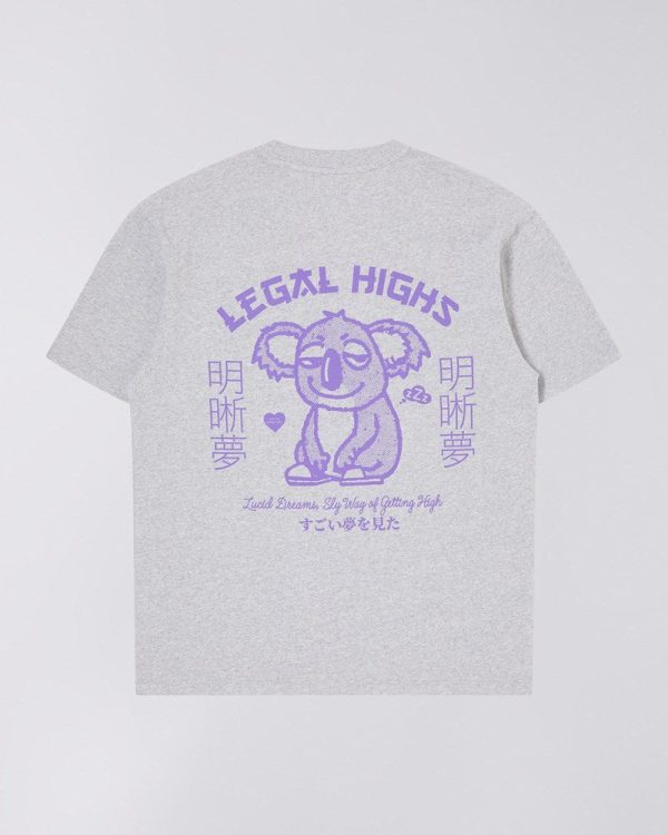 LEGAL HIGHS T-SHIRT-GREY MARL Zu verkaufen