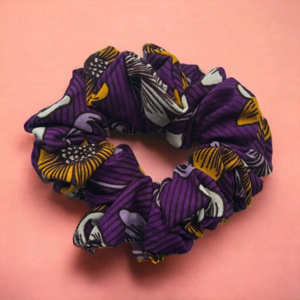 Scrunchie   Haargummi Afrikanischer Print - Haarschmuck - Lila Verkauf