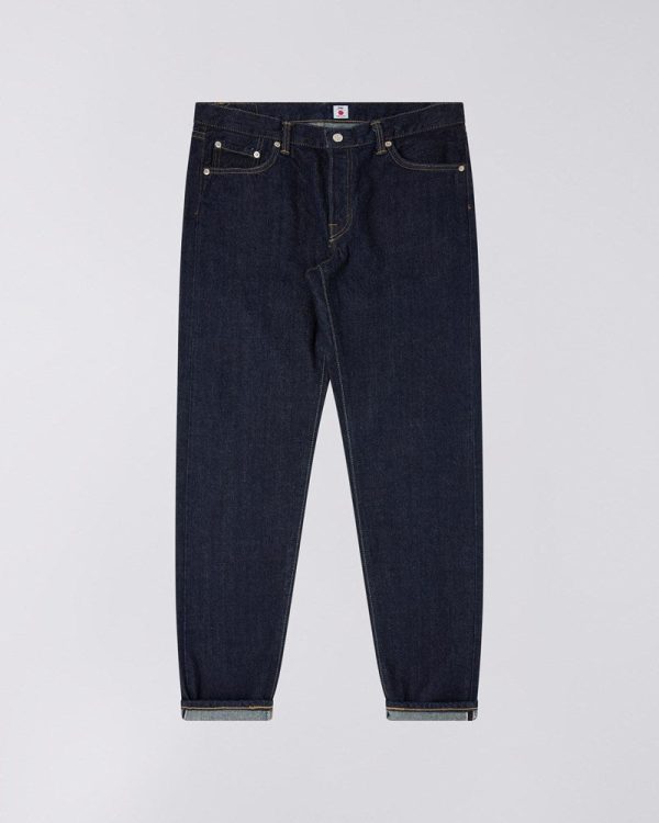 REGULAR TAPERED JEANS-BLUE - RINSED - KURABO SELVAGE Zu verkaufen
