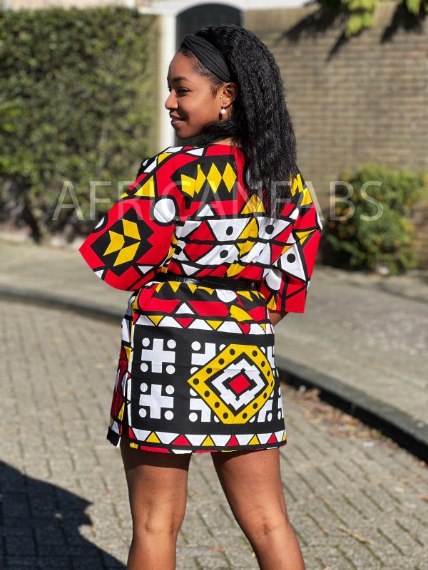 Dashiki Shirt   Dashiki Kleid - Rot Samakaka - Afrikanisches Top - Unisex Im Angebot – Bild 2