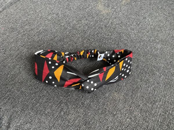 Haarband   Stirnband   Kopfband in Afrikanischer Print - Erwachsene - bogolan Mode – Bild 3