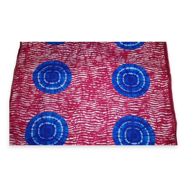 Afrikanischer Stoff - Rosa   Blau Tie Dye - Polycotton Jetzt online – Bild 2
