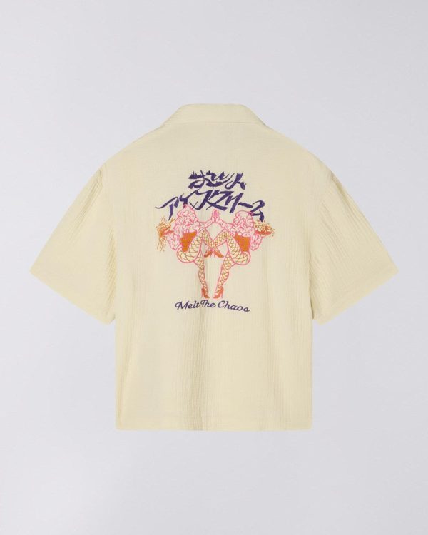 Melt The Chaos Shirt Ss - Cream Rabatt – Bild 3