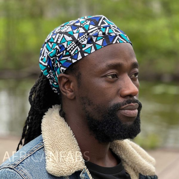 Haarband   Stirnband   Kopfband in Afrikanischer Print - Unisex Erwachsene - Blauw   Türkis Zu verkaufen