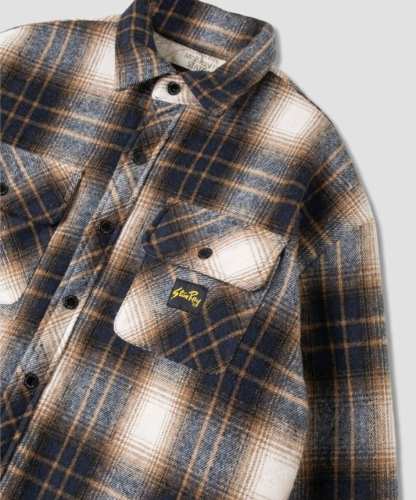 Quilted Plaid Overshirt - Navy Plaid Rabatt – Bild 2