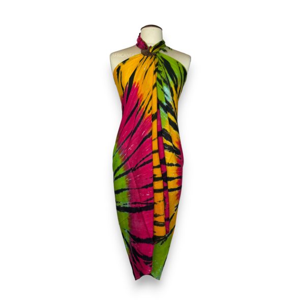 Sarong   Pareo - Strandbekleidung Wickeltuch - Tie dye Mehrfarbig Zu verkaufen