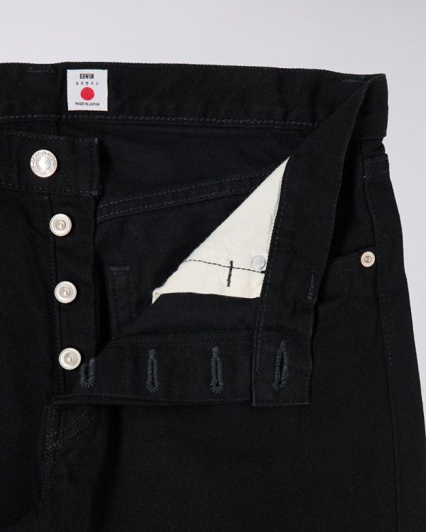 REGULAR TAPERED JEANS-BLACK - UNWASHED Online-Verkauf – Bild 3