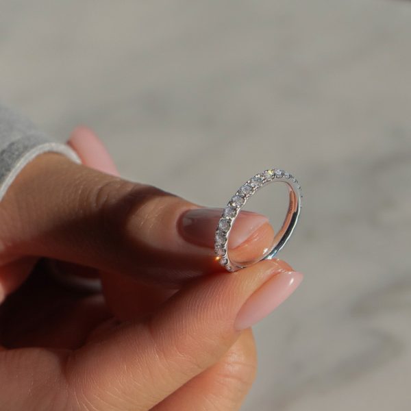 Eternity ring, white gold, size 53 Schn?ppchen – Bild 2