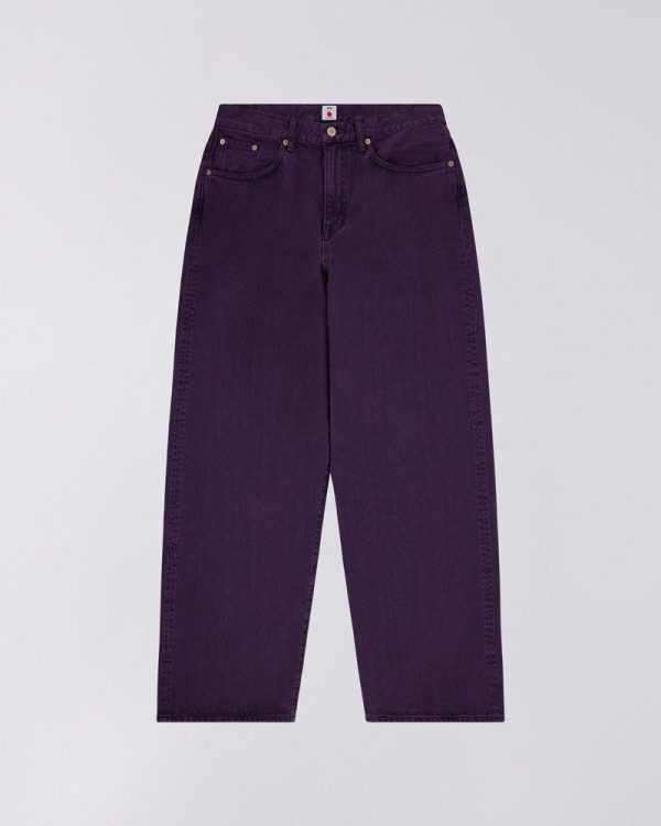 Wide Pant - Black - Purple Overdyed Online-Verkauf