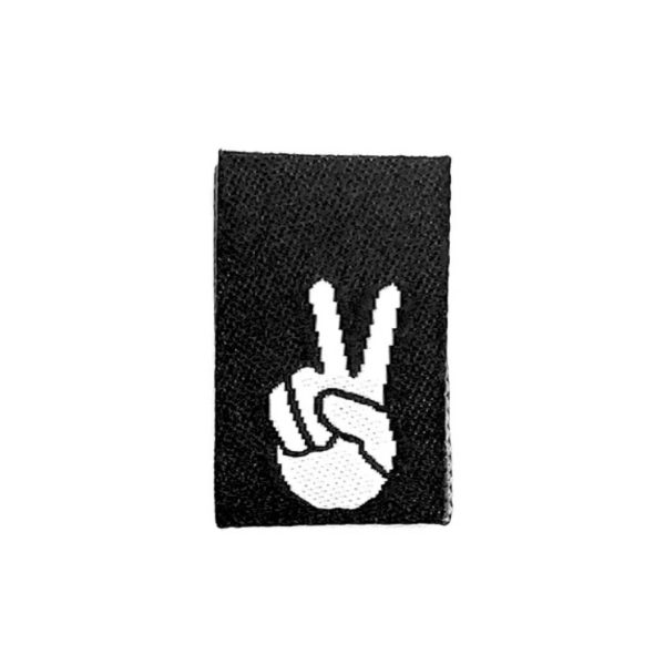 Weblabel  Peace  - Schwarz - 4 Stück Jetzt online