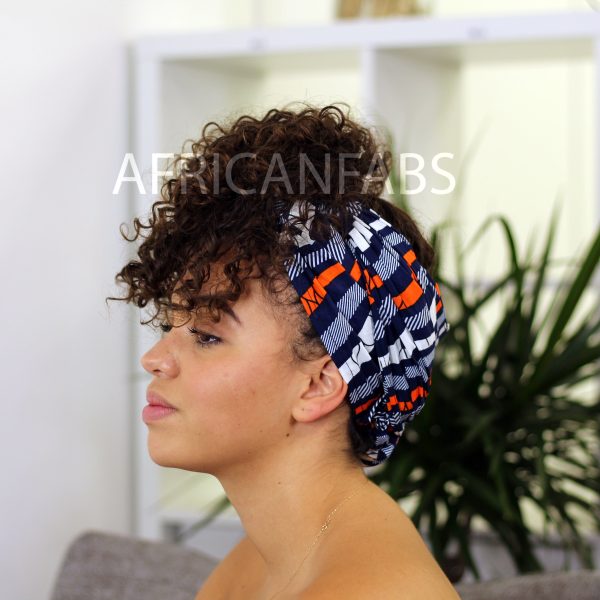 Afrikanisches Kopftuch   headwrap - Orange trails Schn?ppchen – Bild 2