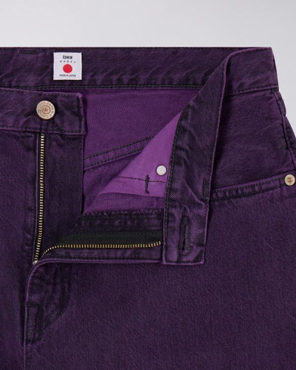 Wide Pant - Black - Purple Overdyed Online-Verkauf – Bild 3