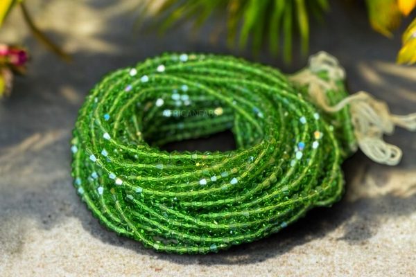 Waist Beads   Afrikanische Taillenkette - Osato - crystal Grün (Traditionelle nicht elastische Schnur) Angebot