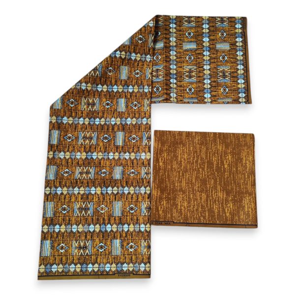 Afrikanischer Stoff - Two-Tone print Polycotton - 6 Yards Kombination (4+2 Yards) PO-5026 Mode