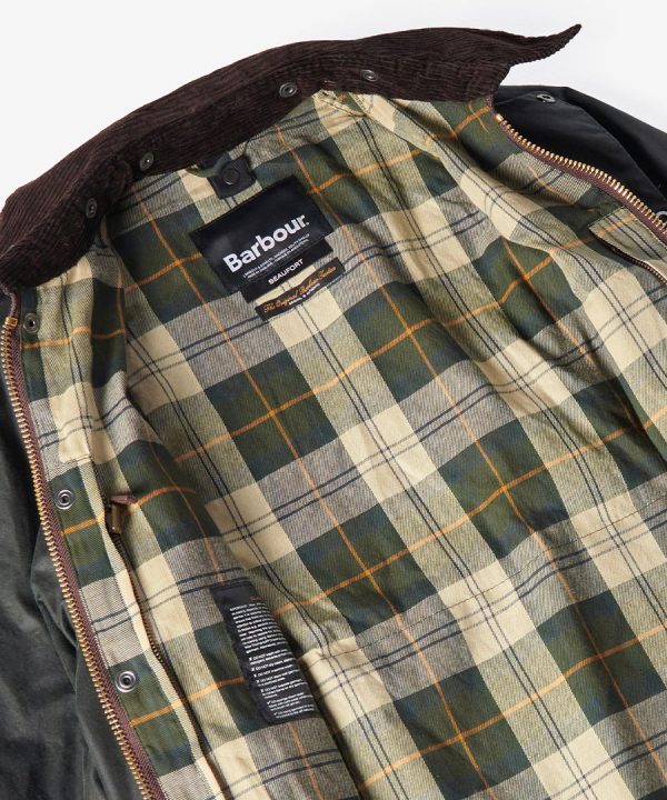 Beaufort Wax Jacket Sage Mode – Bild 2