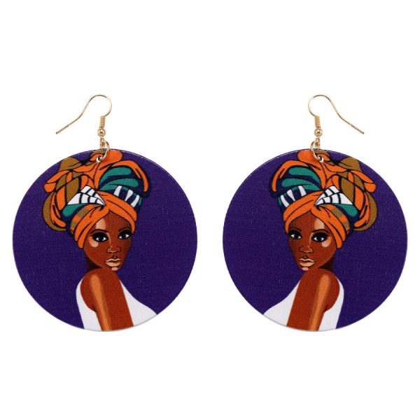 Afrika inspirierte Holzohrringe | Afrikanisches Stirnband Online