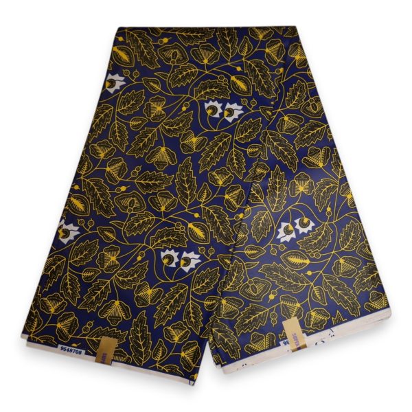 Afrikanischer Stoff - Blau Gelb SP-8005 - Poly Jetzt online