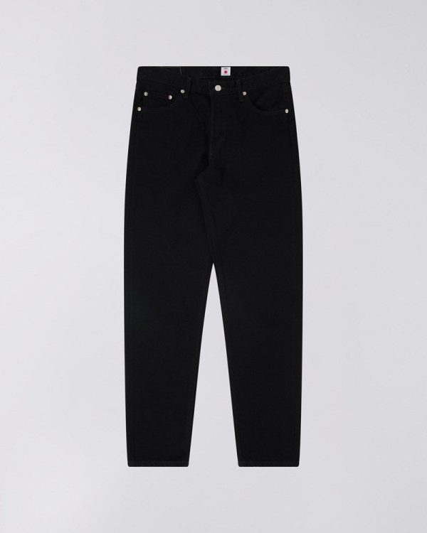 REGULAR TAPERED JEANS-BLACK - UNWASHED Online-Verkauf