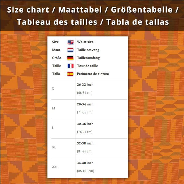 Afrikanischer Print Minirock - Gelb Bogolan Angebot – Bild 3