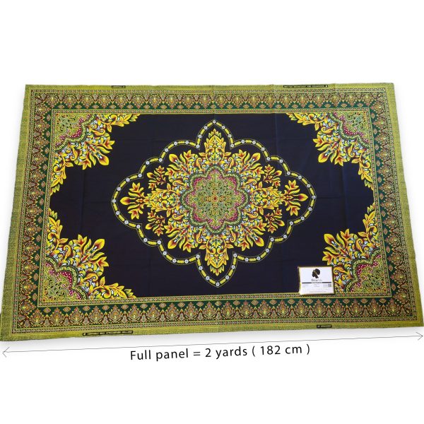 Afrikanischer Print Stoff - Schwarz Java Design Dashiki-Stoff - 100% Baumwolle Online-Verkauf