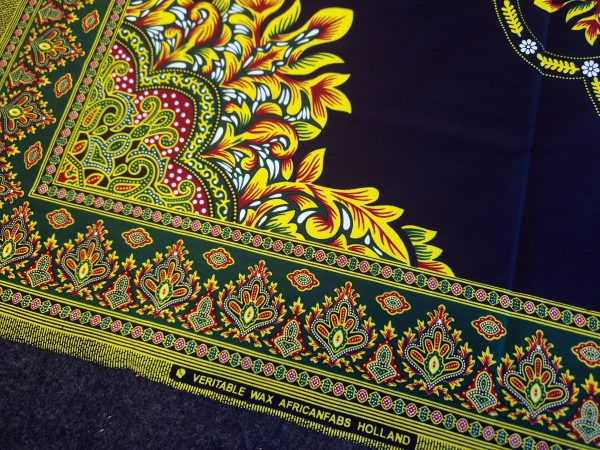 Afrikanischer Print Stoff - Schwarz Java Design Dashiki-Stoff - 100% Baumwolle Online-Verkauf – Bild 4