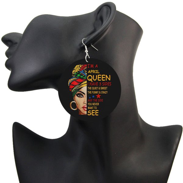 *Geburtstagsmonat* queen (12 Monate) - Afrikanische Ohrringe Mode – Bild 5
