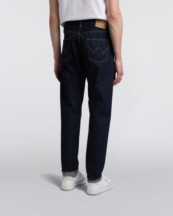 REGULAR TAPERED JEANS-BLUE - RINSED - KURABO SELVAGE Zu verkaufen – Bild 5